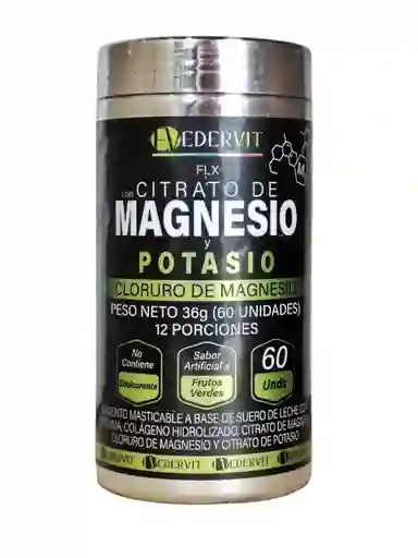 Flx Citrato De Magnesio Y Potasio X 60 Discos Del Laboratorio Edervit