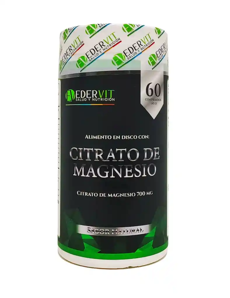Citrato De Magnesio X 60 Discos Del Laboratorio Edervit