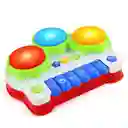 Juguete Piano Musical Con Tambores Didáctico Para Bebe Rojo