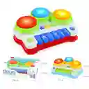Juguete Piano Musical Con Tambores Didáctico Para Bebe Rojo
