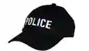 Gorro Policía Sencillo Negro Ajustable Cosplay Halloween