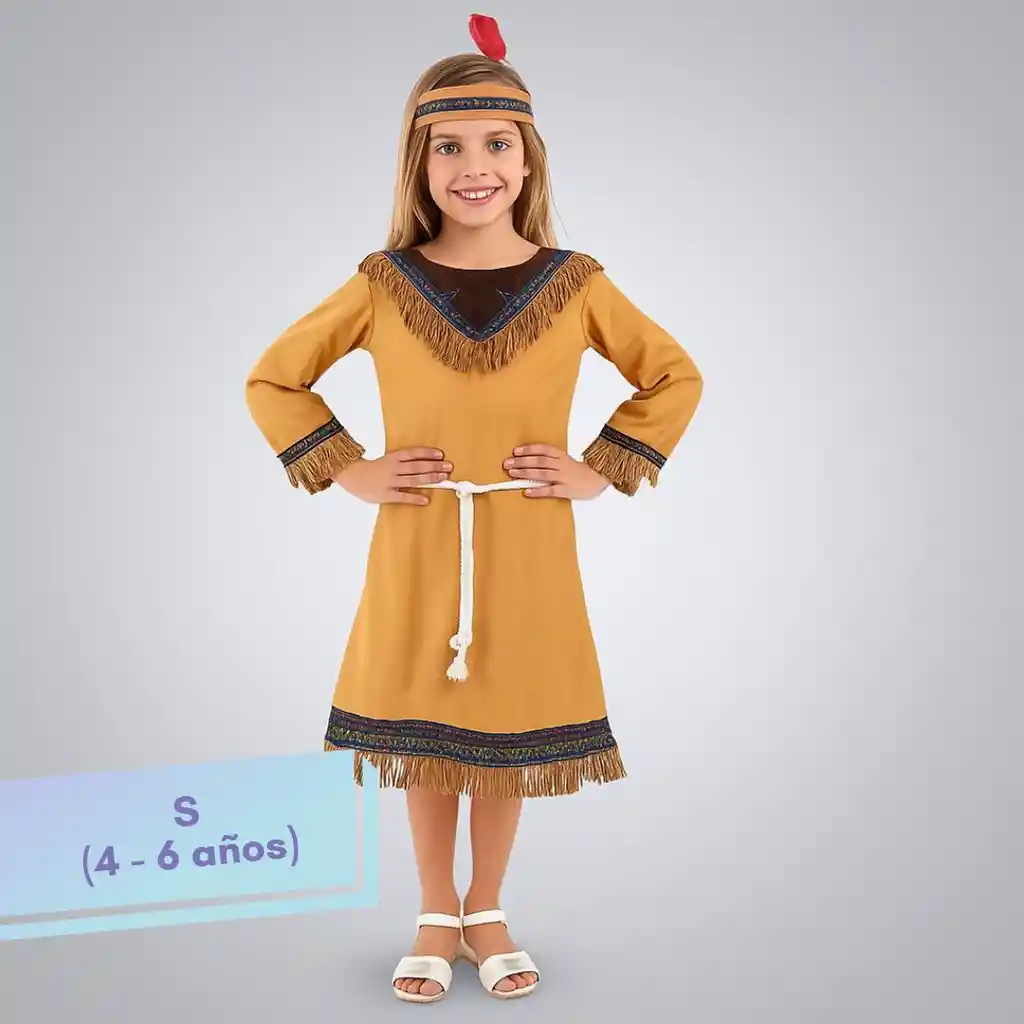 Disfraz Halloween India Talla S (4-6 Años)