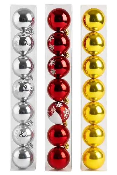 Nav Vcb-010 Bola Navideña*10 De 8cm