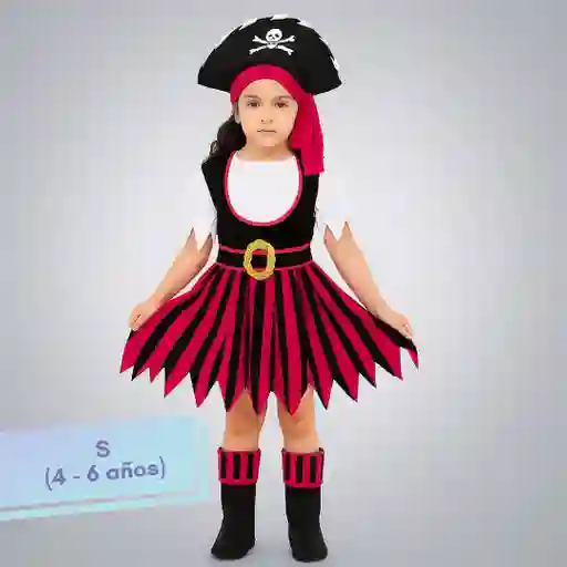 Disfraz Halloween Pirata Talla S (4-6 Años)