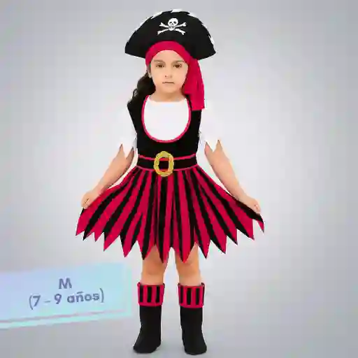 Disfraz Halloween Pirata Talla M (7-9 Años)