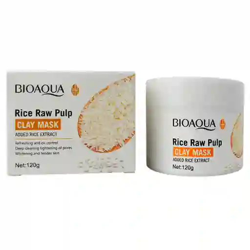 Mascarilla Facial De Arcilla Limpiadora Arroz Bioaqua