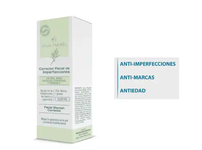 Corrector Facial De Imperfecciones Ana Maria Tono Color Piel