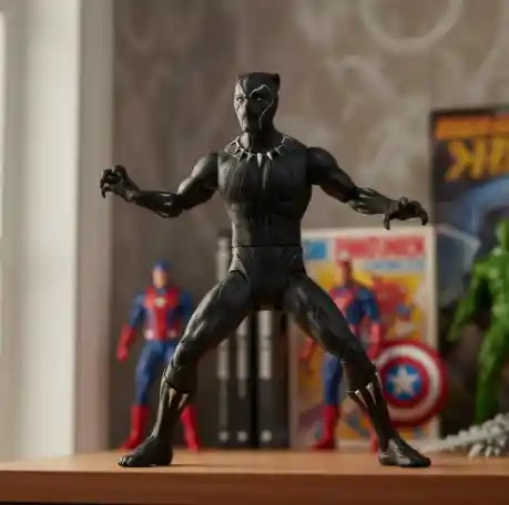 Muñeco Personaje Pantera Negra Clásico 30cm / Sonido.