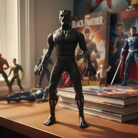 Muñeco Personaje Pantera Negra Clásico 30cm / Sonido.