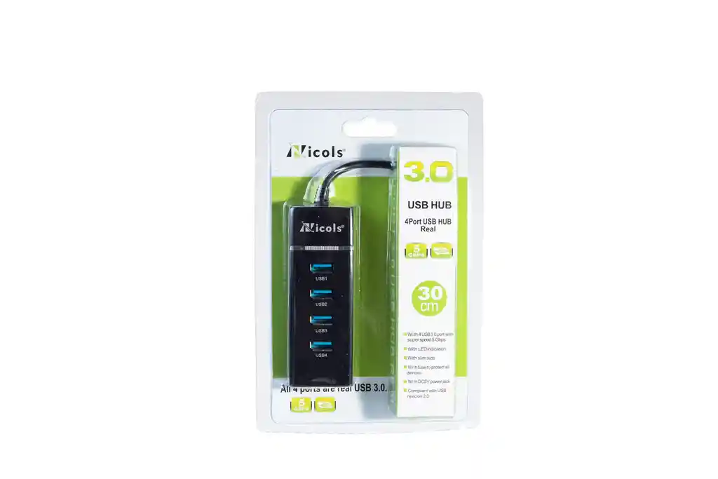 Multipuerto Usb 3.0 Hub Marca Nicols