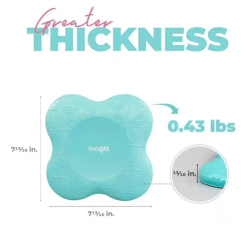 Almohadilla De Yoga Portátil, Antideslizante, Colchoneta De Yoga, Cojín Grueso Para Yoga Rodillas Codos Muñecas