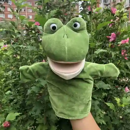 Titere Peluche Marioneta De Rana Divertida 24cm
