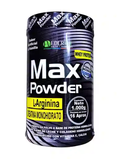 Max Powder Proteina En Polvo X 1000 Gr De Edervit