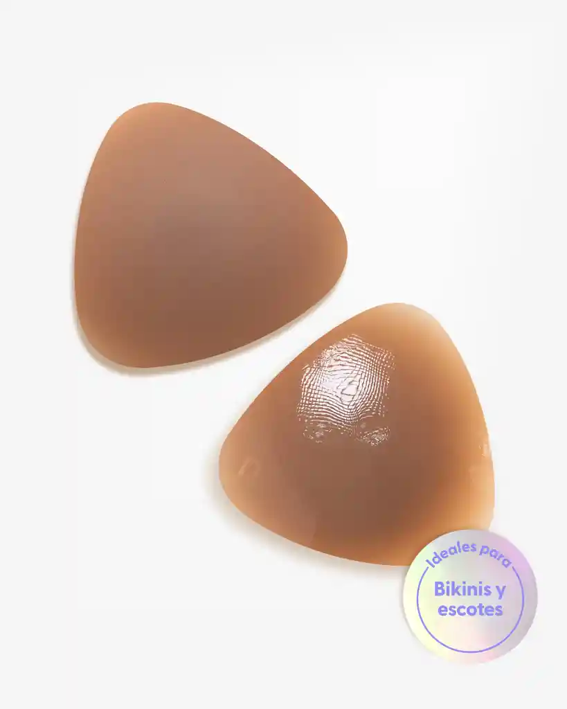 Cubre Pezones Triangulares De Silicona, Color: Chocolate - Nipskin®