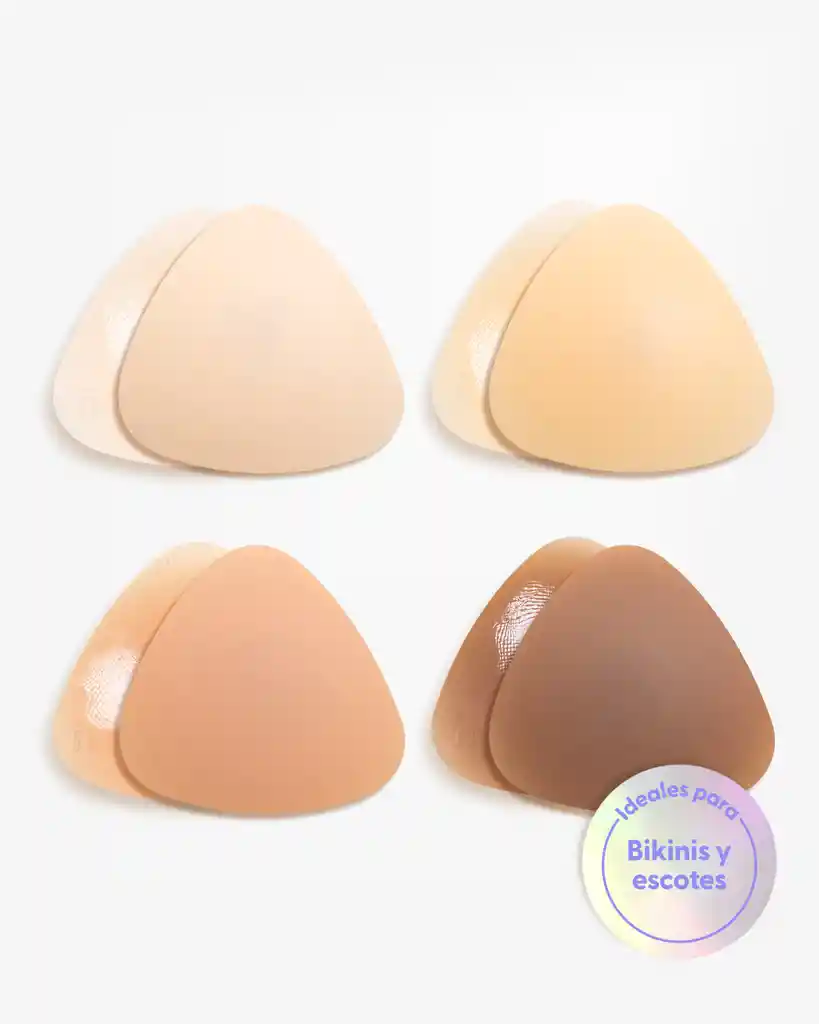 Cubre Pezones Triangulares De Silicona, Color: Cappuccino - Nipskin®