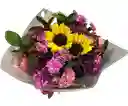 Ramo Mixto – Girasoles, Claveles Y Crisantemos