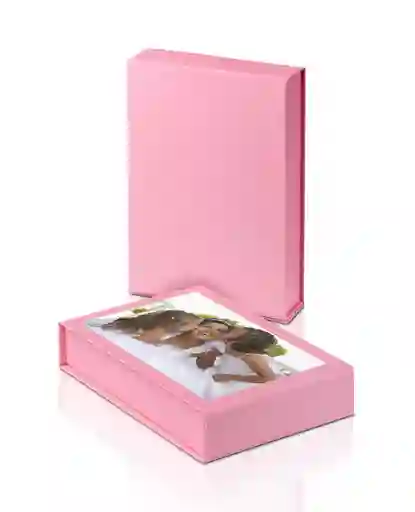 Caja Decorativa Para Fotos 10x15cm Mitsubishi Easygifts Rosa