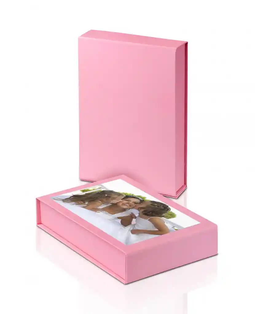 Caja Decorativa Para Fotos 10x15cm Mitsubishi Easygifts Rosa