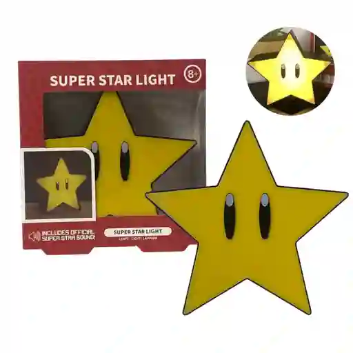 Lámpara Recargable Bloque Super Mario Bros Y Sonidos Retro