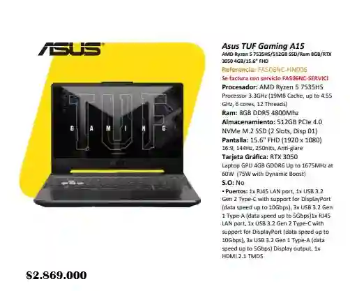 Asus Tuf Gaming 15