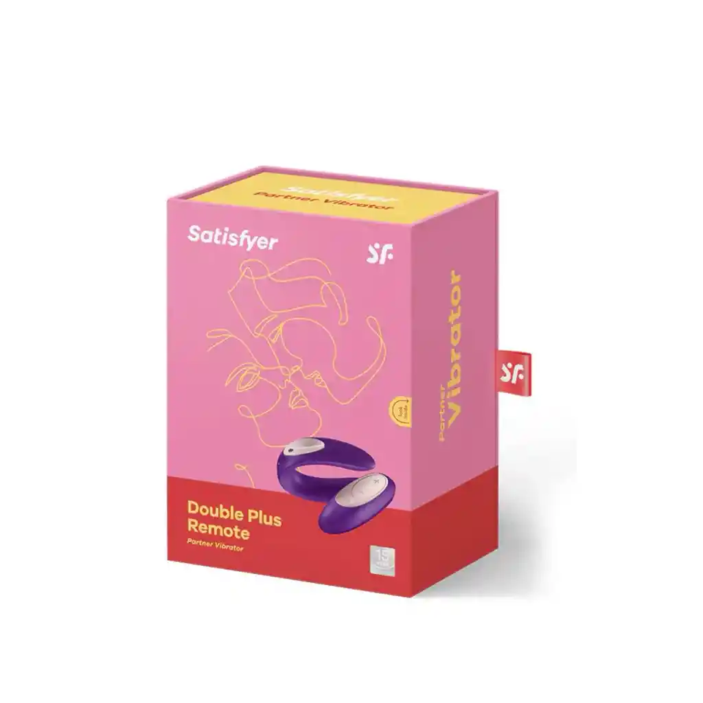 Satisfyer Double Plus Remote Doble Estimulacion Clítoris Y Vagina 7 Vitmos Vibración Juguete Vibrador Consolador Masturbador Estimulador Punto G