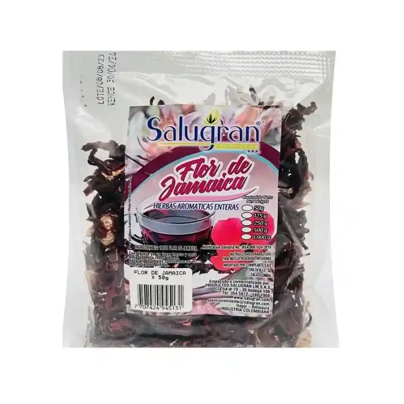 Flor De Jamaica X50g Salugran