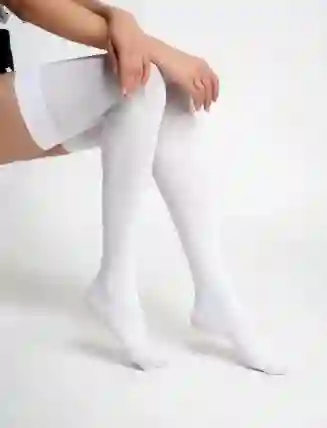 Media Liguero Color Blanco Cosplay Halloween