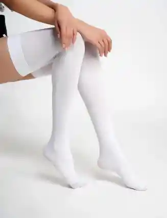 Media Liguero Color Blanco Cosplay Halloween