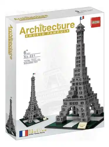 Juego De Bloques De Construcción Torre Eiffel 1832 Pcs 3478 Juego Juguete Arquitectura