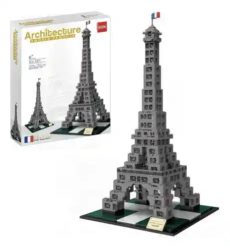 Juego De Bloques De Construcción Torre Eiffel 1832 Pcs 3478 Juego Juguete Arquitectura