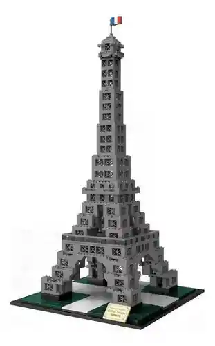 Juego De Bloques De Construcción Torre Eiffel 1832 Pcs 3478 Juego Juguete Arquitectura