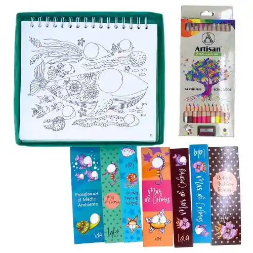 Libro Para Colorear Mas Colores X24 De Artisan - Mar De Colores