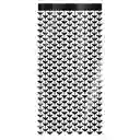 Cortina Metalizada Murciélagos Negros