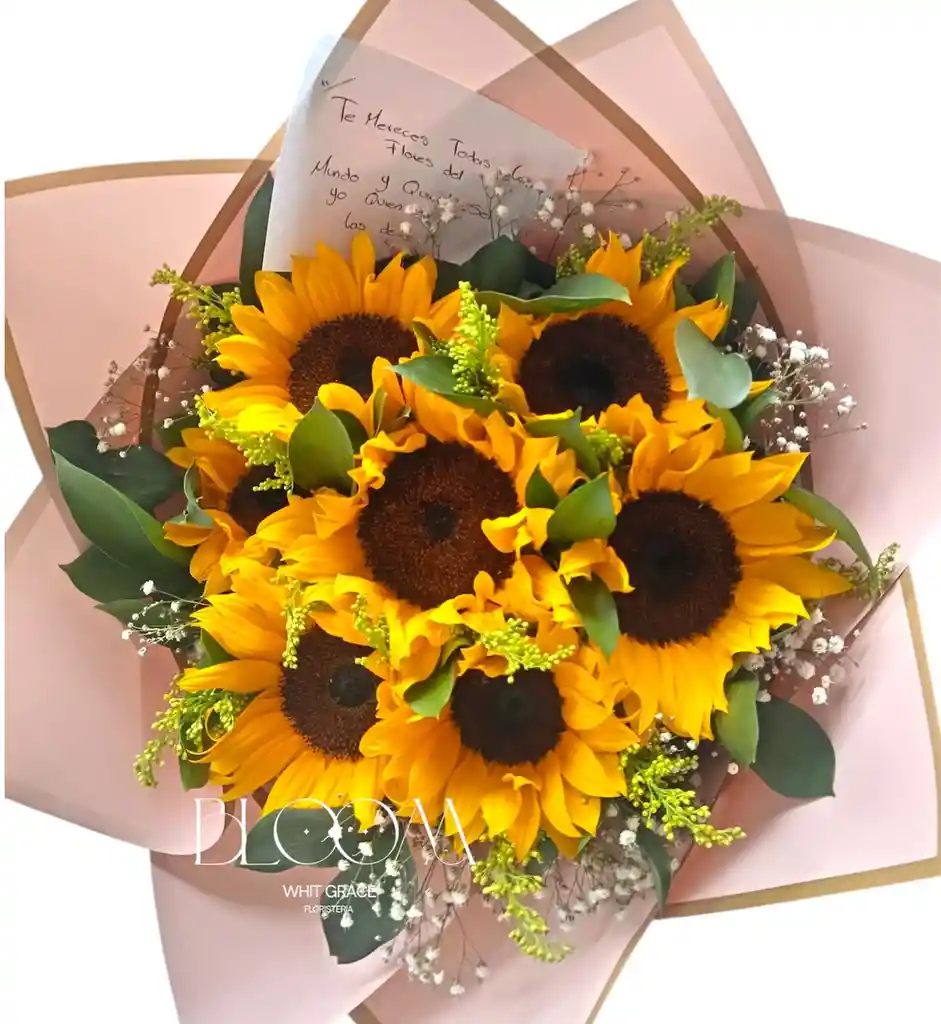 Flores Girasoles Eterno Amor