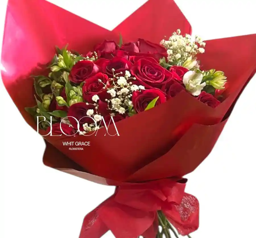 Flores Rosas Rojas X24 Detalle Perfecto