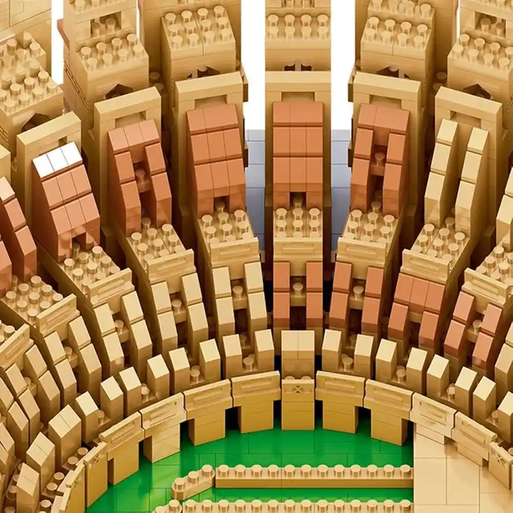 Set Bloques De Construcción Coliseo Romano, Juguete Educativo Para Niño Y Adultos