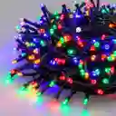 Luces De Navidad Luz Led Multicolor 100 Bombillos Lineal Cable Verde Conector Secuencia Decoración Adornos Navideños