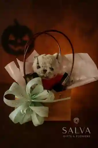 Ancheta Regalo Vino Chocolate Y Oso Peluche Con Saco