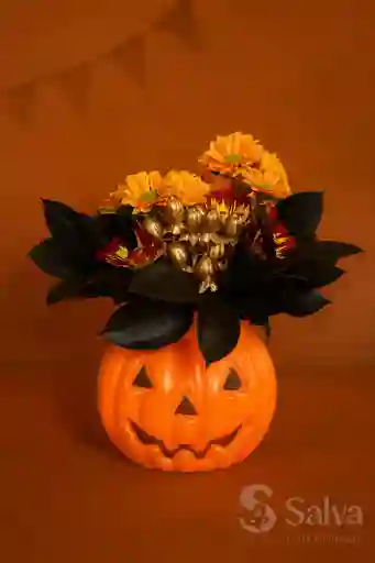 Arreglo Floral Halloween Exótico