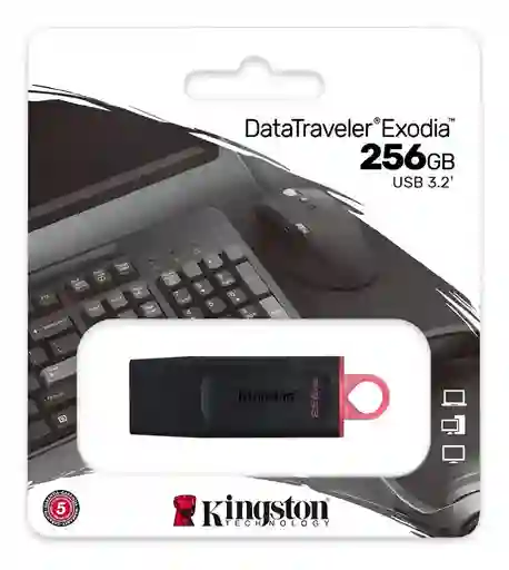 Memoria Usb Kingston Exodia 256gb Usb 3.2 Datatraveler – Potencia, Rapidez Y Estilo En Tus Manos
