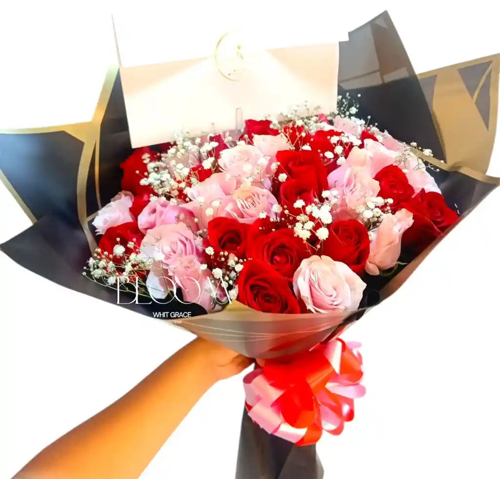 Flor4es Rosas Rojas Y Rosadas X48