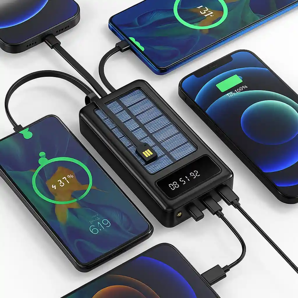 Power Bank Solar 20000mah Multipuertos