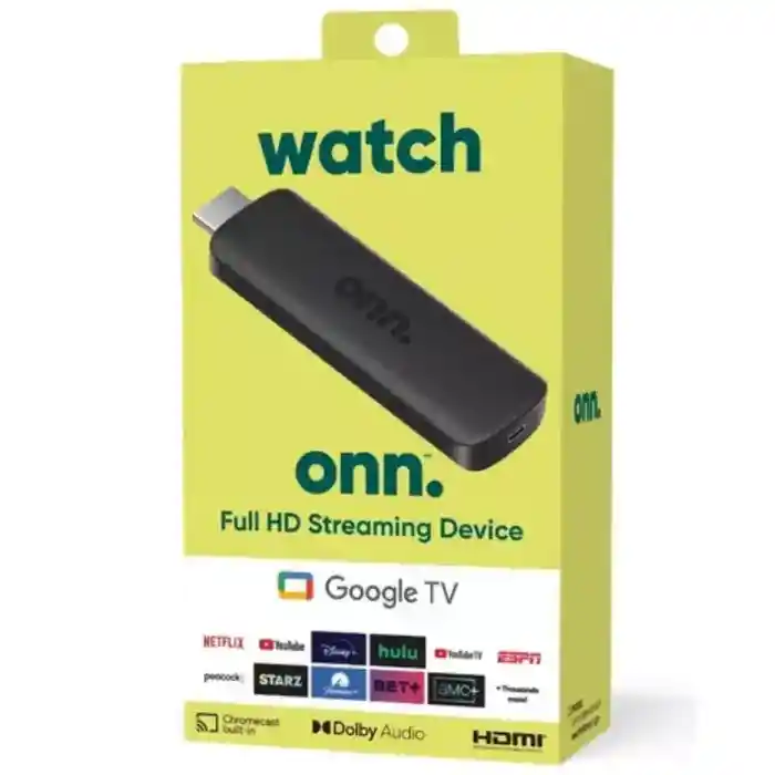 Dispositivo De Streaming Onn Google Tv Full Hd – Control Por Voz, Chromecast Y Magis Integrado