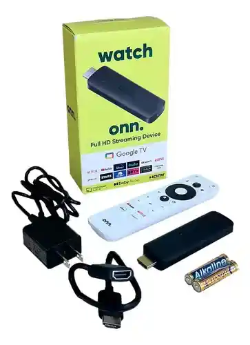 Dispositivo De Streaming Onn Google Tv Full Hd – Control Por Voz, Chromecast Y Magis Integrado