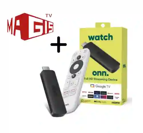 Dispositivo De Streaming Onn Google Tv Full Hd – Control Por Voz, Chromecast Y Magis Integrado