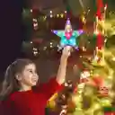 Estrella 5 Puntas Para Árbol De Navidad Grande Luz Led Multicolor Acrílica