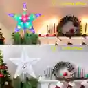 Estrella 5 Puntas Para Árbol De Navidad Grande Luz Led Multicolor Acrílica