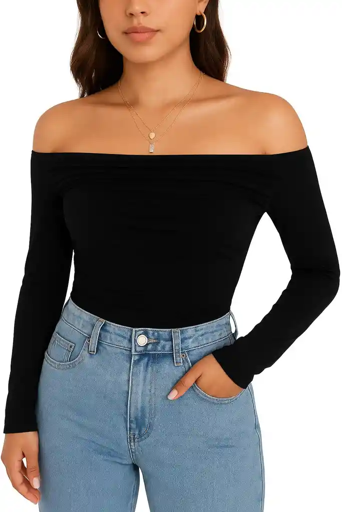 Blusa Atemporal Velvet Aura Black