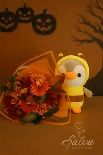 Bouquet Halloween Pingüino Encantado