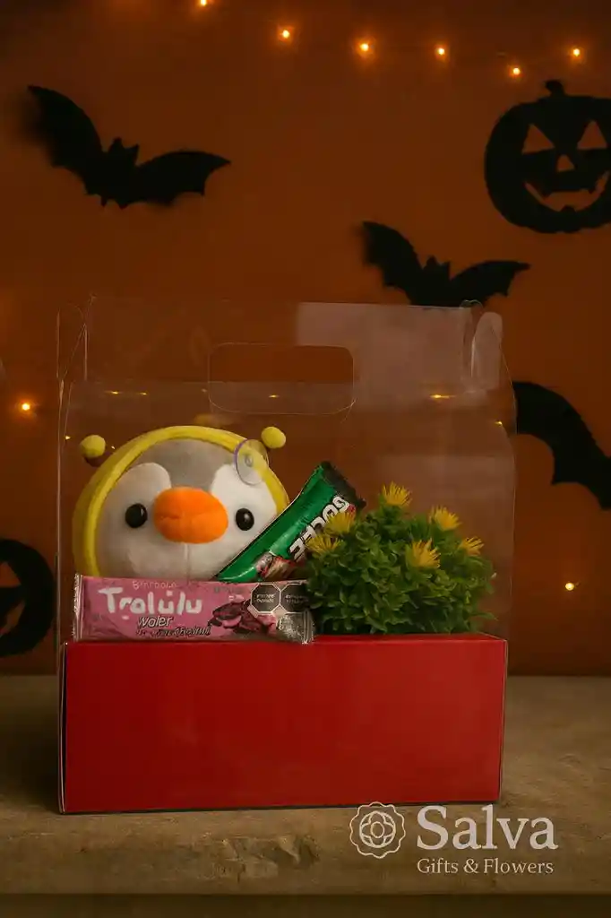 Ancheta Halloween Pingüino Encantado
